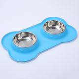 Silicone Pet Stainless Steel Bowl Non-slip