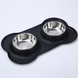 Silicone Pet Stainless Steel Bowl Non-slip